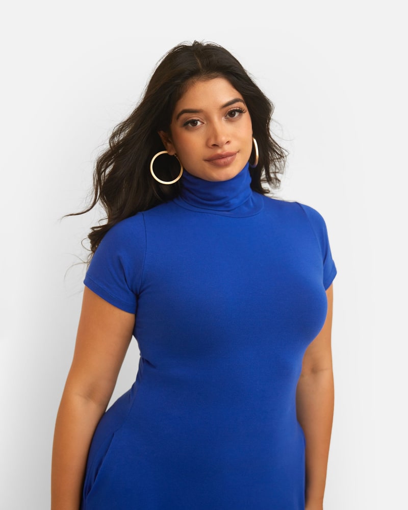 Turtleneck skater dress discount